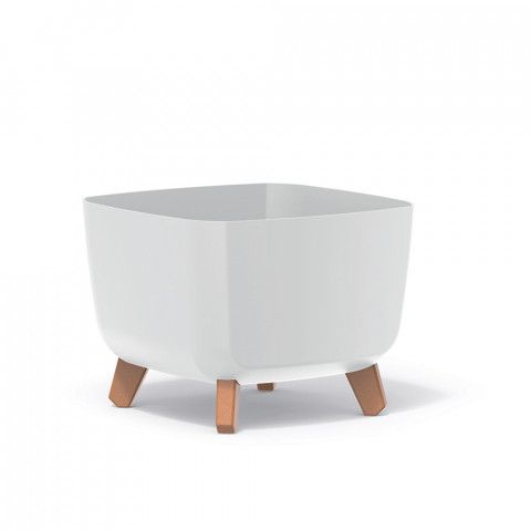 Květináč na nožičkách - GRACIA SQUARE bílý