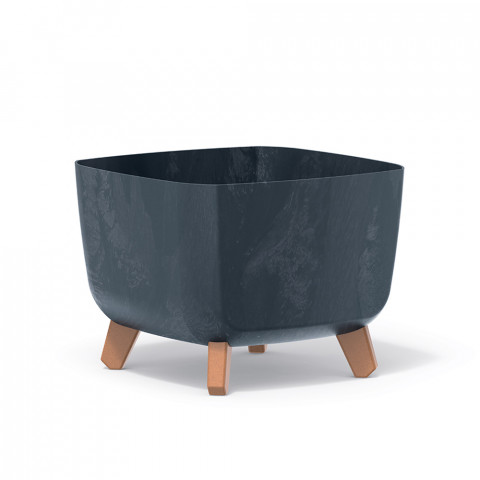 Květináč na nožičkách - GRACIA SQUARE BETON antracit