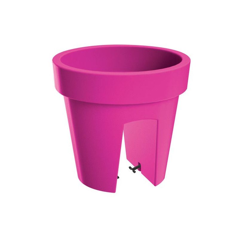 Květináč na zábradlí - Lofly 25 fuchsia